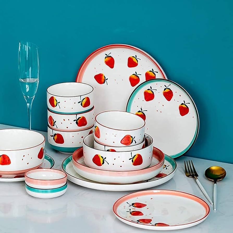 Amazon.com | Dinnerware Sets Dish Set,Porcelain Dinner Set,25